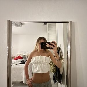 Zara White Crop Top